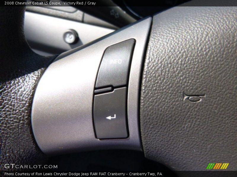 Victory Red / Gray 2008 Chevrolet Cobalt LS Coupe