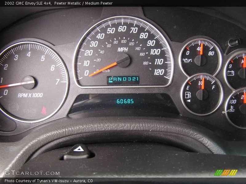 Pewter Metallic / Medium Pewter 2002 GMC Envoy SLE 4x4