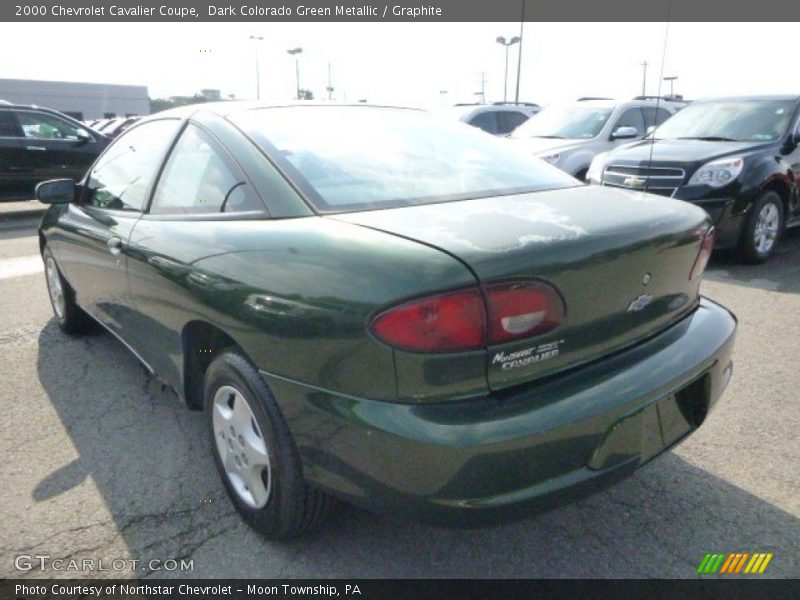 Dark Colorado Green Metallic / Graphite 2000 Chevrolet Cavalier Coupe