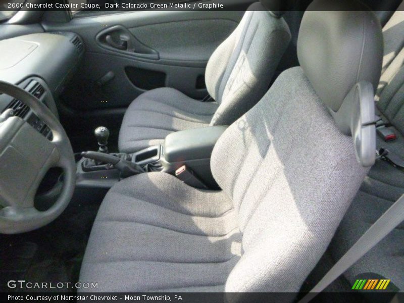 Dark Colorado Green Metallic / Graphite 2000 Chevrolet Cavalier Coupe
