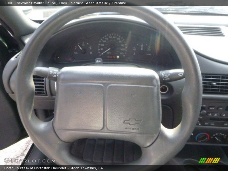 Dark Colorado Green Metallic / Graphite 2000 Chevrolet Cavalier Coupe