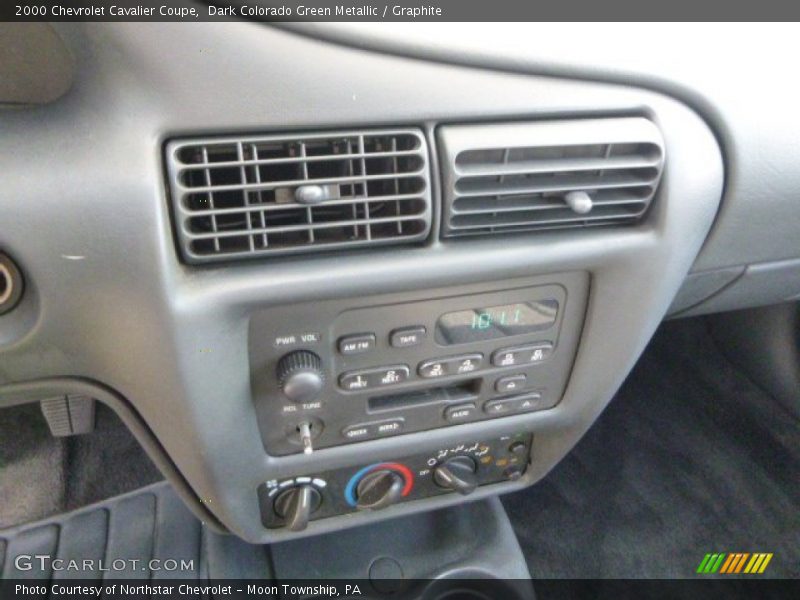 Dark Colorado Green Metallic / Graphite 2000 Chevrolet Cavalier Coupe