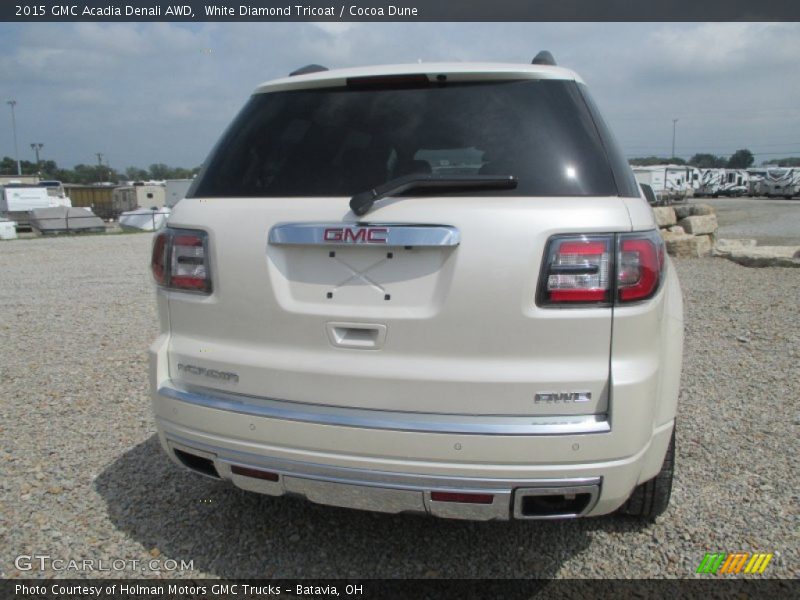 White Diamond Tricoat / Cocoa Dune 2015 GMC Acadia Denali AWD