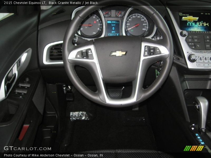 Black Granite Metallic / Jet Black 2015 Chevrolet Equinox LT