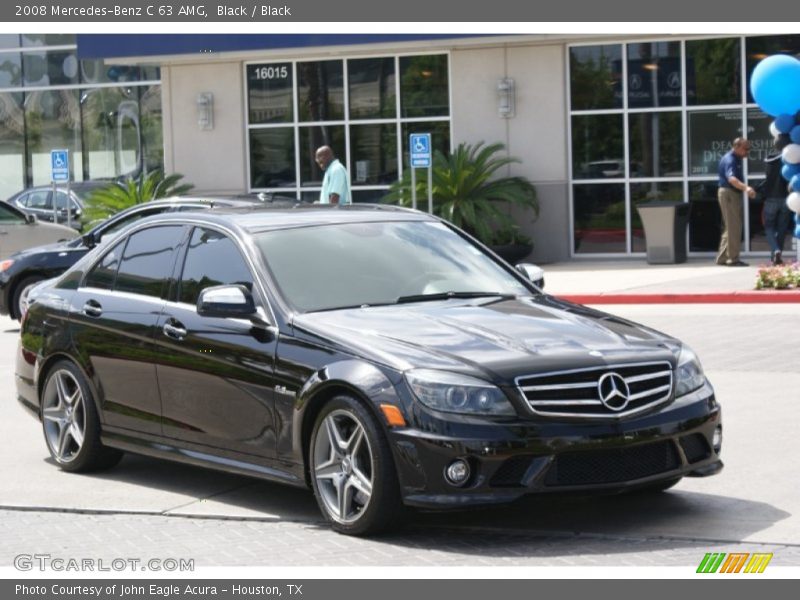 Black / Black 2008 Mercedes-Benz C 63 AMG