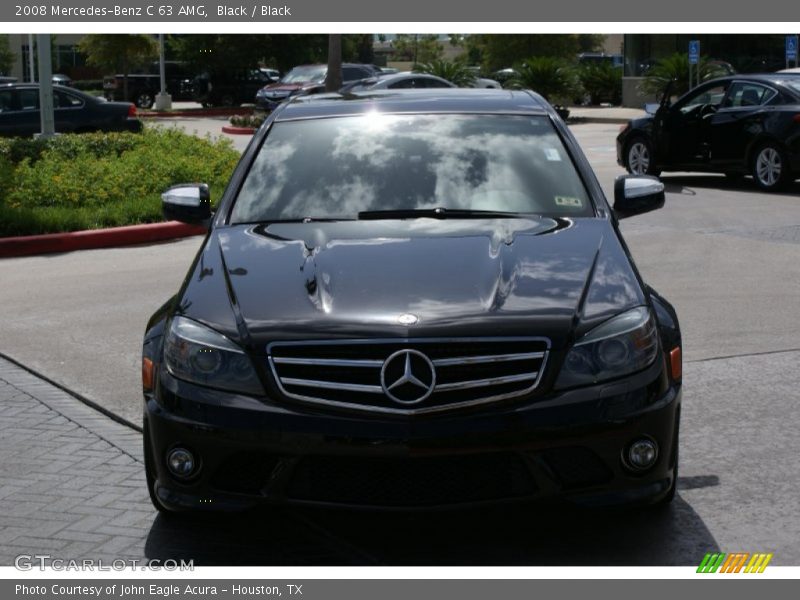 Black / Black 2008 Mercedes-Benz C 63 AMG