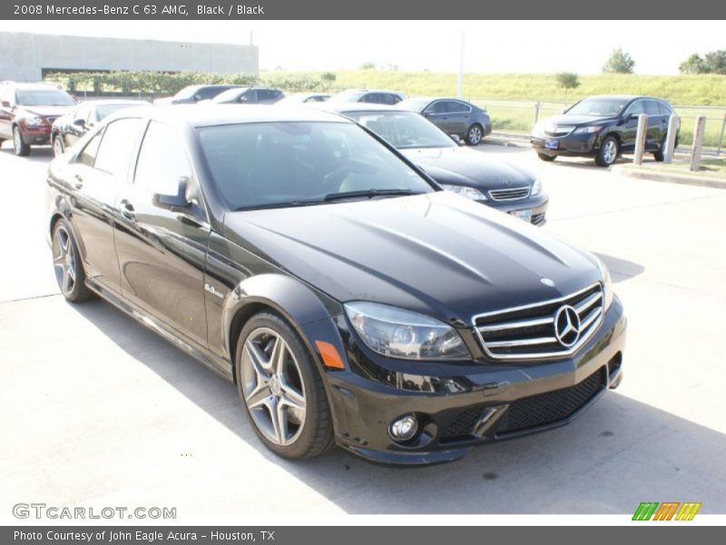 Black / Black 2008 Mercedes-Benz C 63 AMG