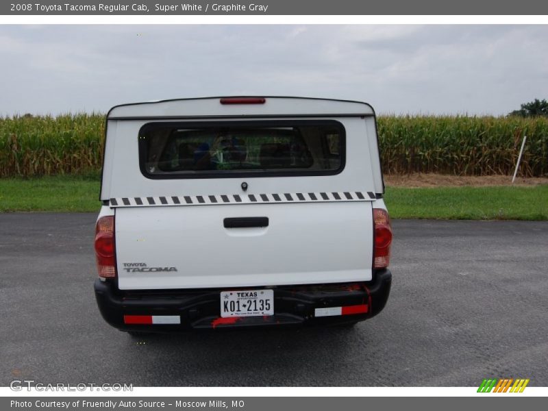 Super White / Graphite Gray 2008 Toyota Tacoma Regular Cab