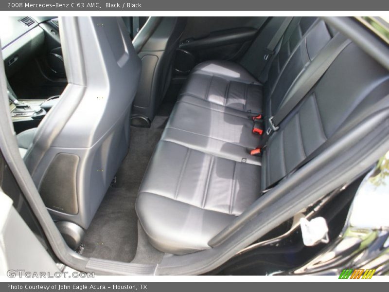 Rear Seat of 2008 C 63 AMG