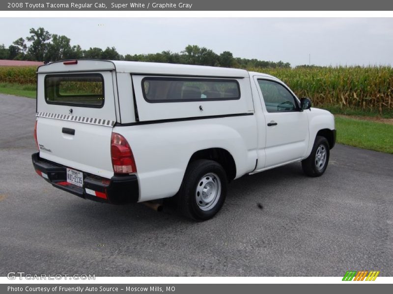 Super White / Graphite Gray 2008 Toyota Tacoma Regular Cab