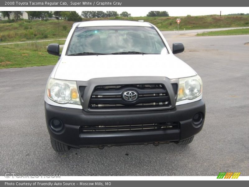 Super White / Graphite Gray 2008 Toyota Tacoma Regular Cab
