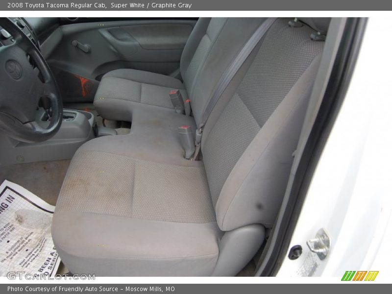 Super White / Graphite Gray 2008 Toyota Tacoma Regular Cab