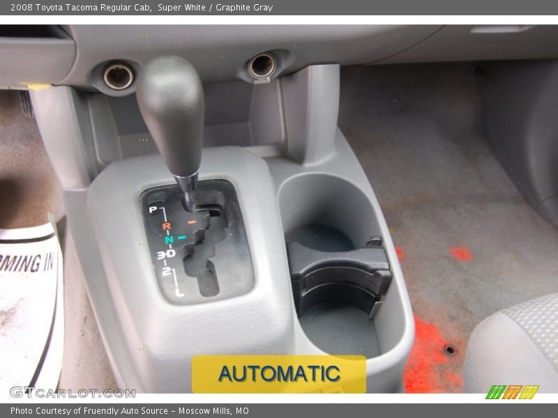 Super White / Graphite Gray 2008 Toyota Tacoma Regular Cab