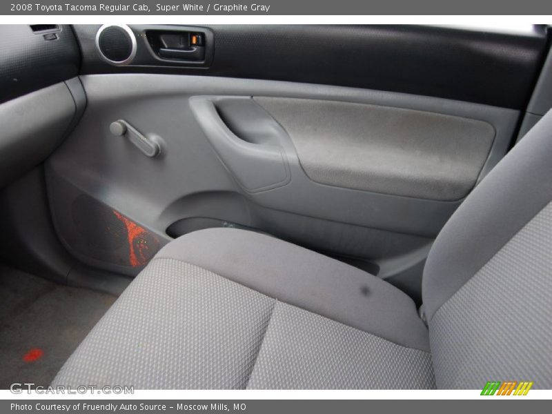 Super White / Graphite Gray 2008 Toyota Tacoma Regular Cab
