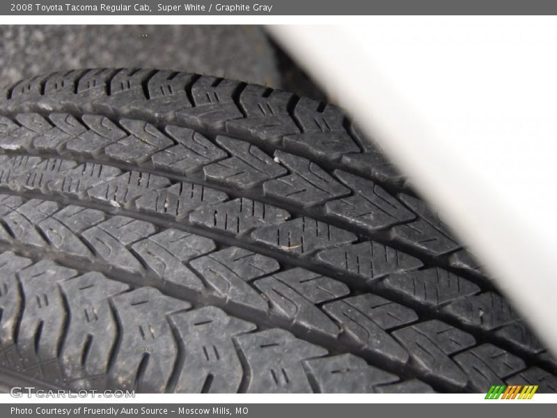 Super White / Graphite Gray 2008 Toyota Tacoma Regular Cab
