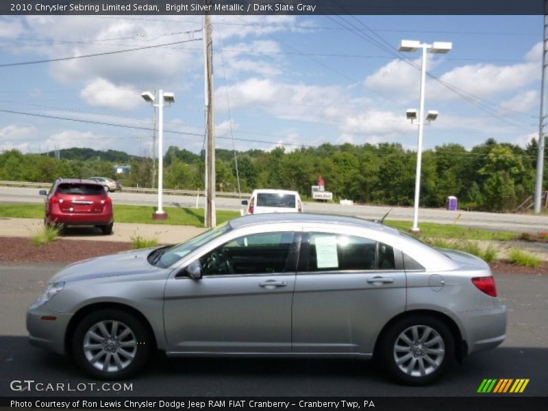 Bright Silver Metallic / Dark Slate Gray 2010 Chrysler Sebring Limited Sedan