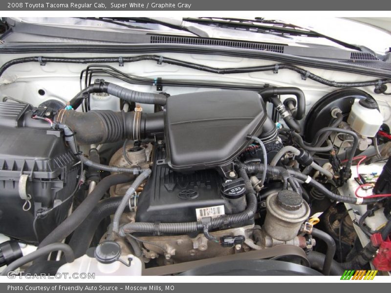 Super White / Graphite Gray 2008 Toyota Tacoma Regular Cab