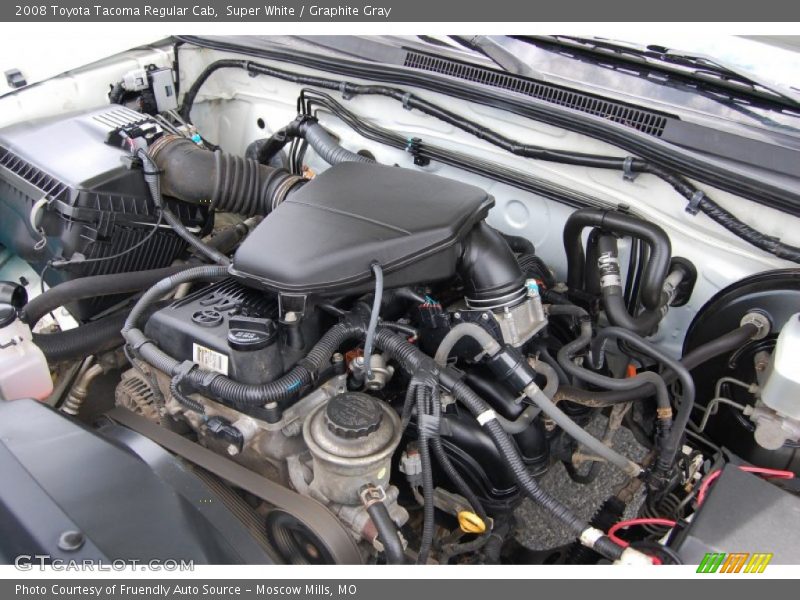 Super White / Graphite Gray 2008 Toyota Tacoma Regular Cab