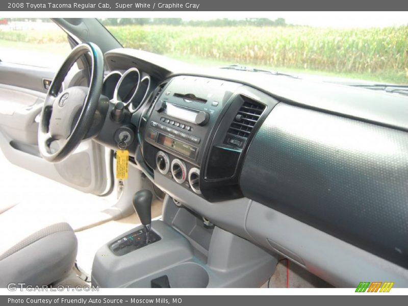 Super White / Graphite Gray 2008 Toyota Tacoma Regular Cab