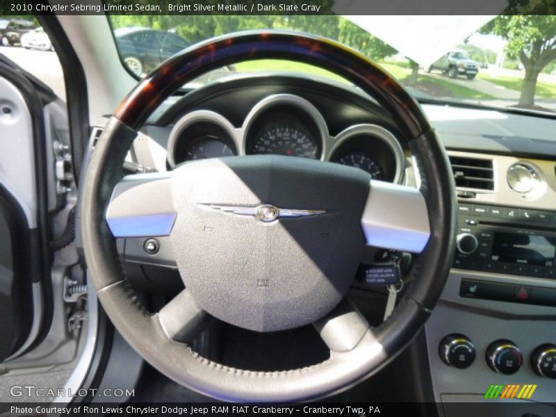 Bright Silver Metallic / Dark Slate Gray 2010 Chrysler Sebring Limited Sedan