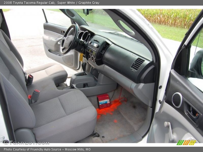 Super White / Graphite Gray 2008 Toyota Tacoma Regular Cab