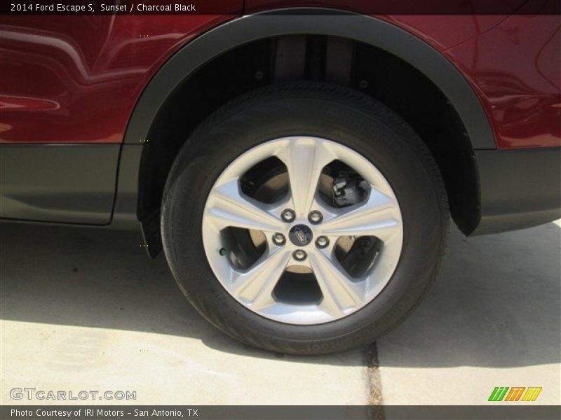 Sunset / Charcoal Black 2014 Ford Escape S