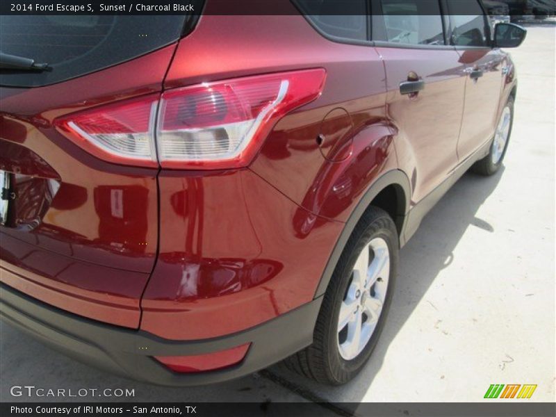 Sunset / Charcoal Black 2014 Ford Escape S