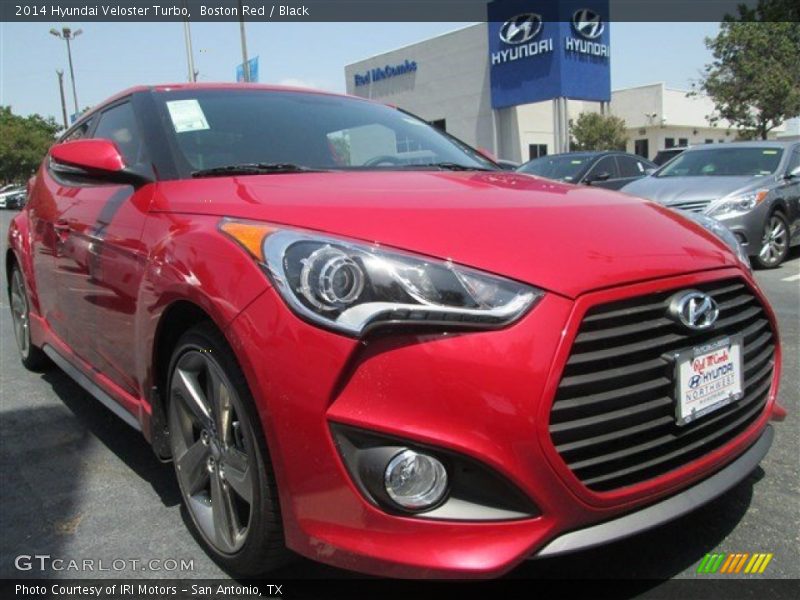 Boston Red / Black 2014 Hyundai Veloster Turbo