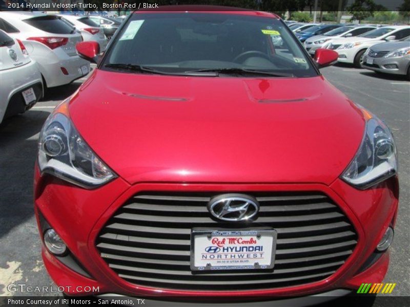 Boston Red / Black 2014 Hyundai Veloster Turbo