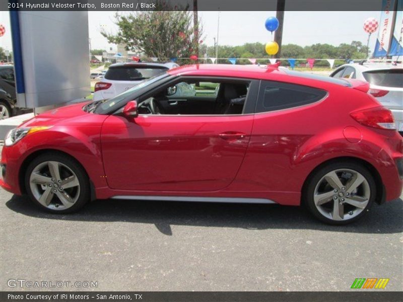 Boston Red / Black 2014 Hyundai Veloster Turbo