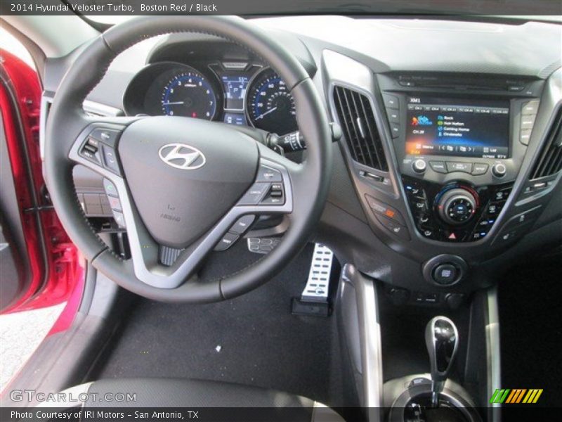 Boston Red / Black 2014 Hyundai Veloster Turbo