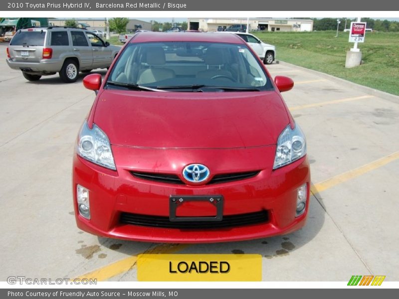 Barcelona Red Metallic / Bisque 2010 Toyota Prius Hybrid IV