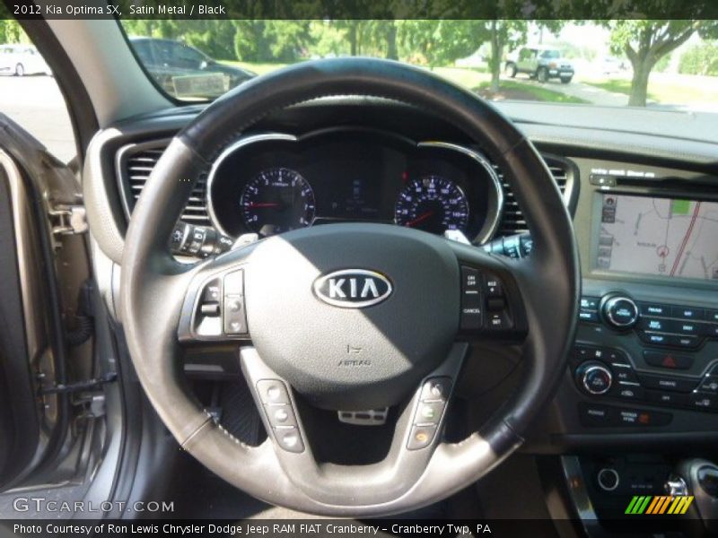 Satin Metal / Black 2012 Kia Optima SX