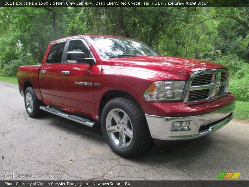Deep Cherry Red Crystal Pearl / Dark Slate Gray/Russet Brown 2011 Dodge Ram 1500 Big Horn Crew Cab 4x4