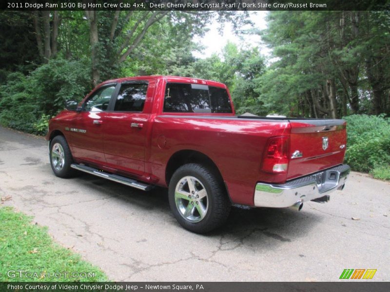 Deep Cherry Red Crystal Pearl / Dark Slate Gray/Russet Brown 2011 Dodge Ram 1500 Big Horn Crew Cab 4x4
