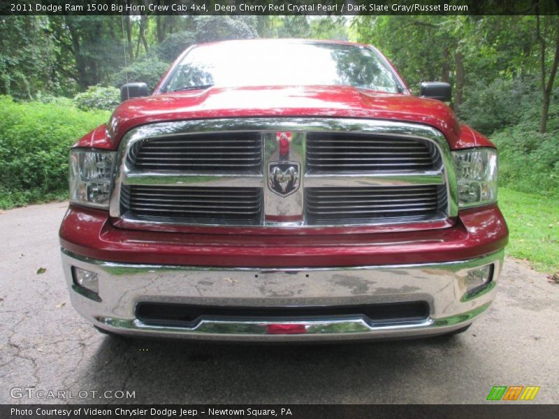 Deep Cherry Red Crystal Pearl / Dark Slate Gray/Russet Brown 2011 Dodge Ram 1500 Big Horn Crew Cab 4x4