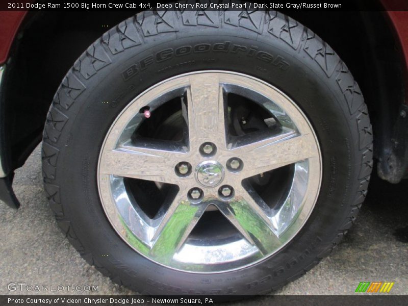 Deep Cherry Red Crystal Pearl / Dark Slate Gray/Russet Brown 2011 Dodge Ram 1500 Big Horn Crew Cab 4x4