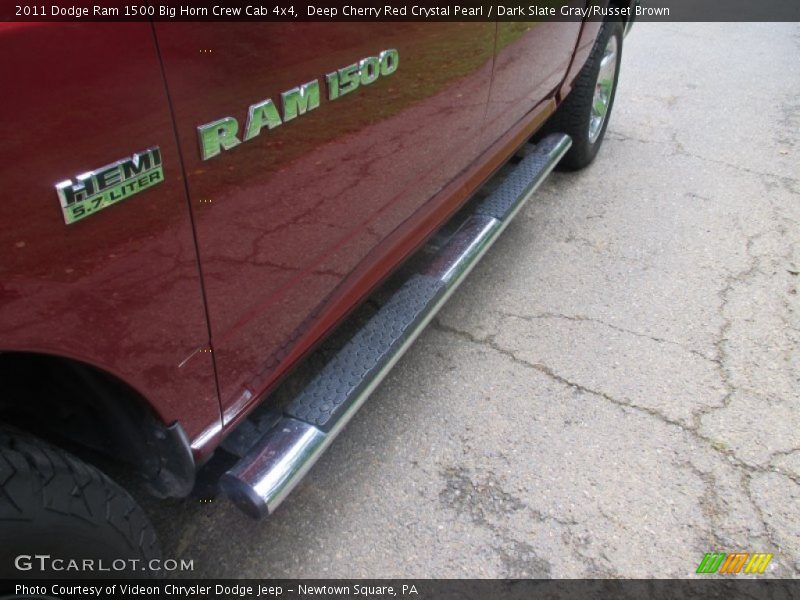 Deep Cherry Red Crystal Pearl / Dark Slate Gray/Russet Brown 2011 Dodge Ram 1500 Big Horn Crew Cab 4x4