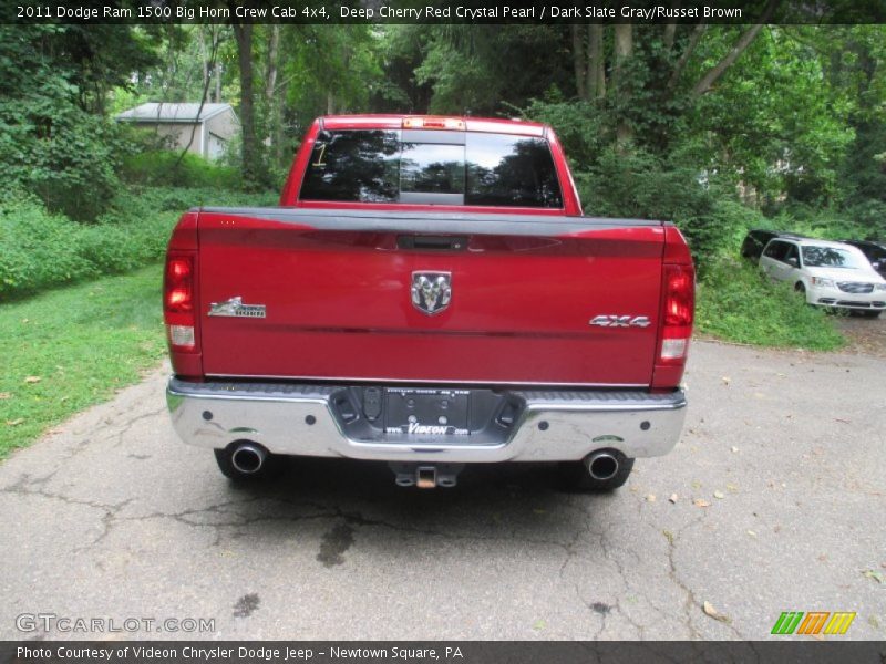 Deep Cherry Red Crystal Pearl / Dark Slate Gray/Russet Brown 2011 Dodge Ram 1500 Big Horn Crew Cab 4x4