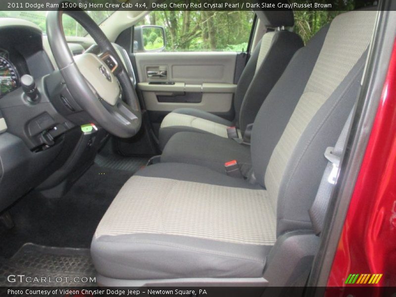Deep Cherry Red Crystal Pearl / Dark Slate Gray/Russet Brown 2011 Dodge Ram 1500 Big Horn Crew Cab 4x4
