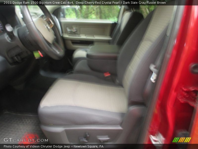 Deep Cherry Red Crystal Pearl / Dark Slate Gray/Russet Brown 2011 Dodge Ram 1500 Big Horn Crew Cab 4x4