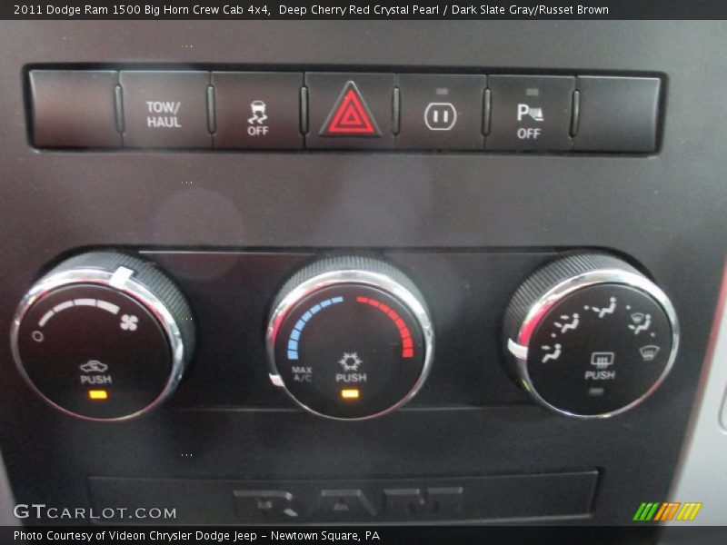 Deep Cherry Red Crystal Pearl / Dark Slate Gray/Russet Brown 2011 Dodge Ram 1500 Big Horn Crew Cab 4x4