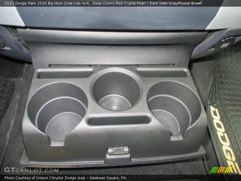 Deep Cherry Red Crystal Pearl / Dark Slate Gray/Russet Brown 2011 Dodge Ram 1500 Big Horn Crew Cab 4x4