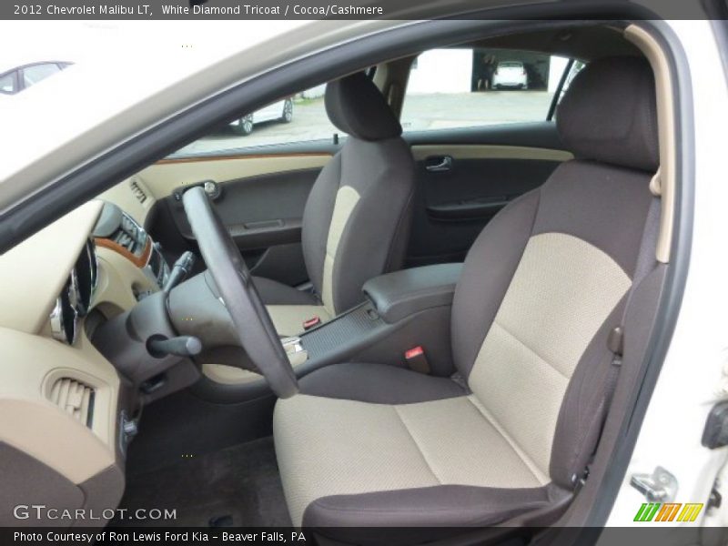 White Diamond Tricoat / Cocoa/Cashmere 2012 Chevrolet Malibu LT