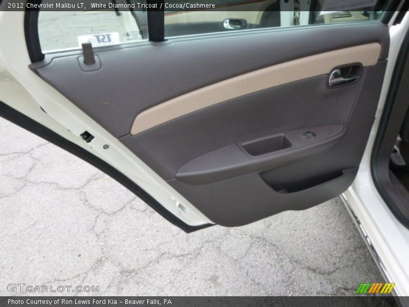 White Diamond Tricoat / Cocoa/Cashmere 2012 Chevrolet Malibu LT