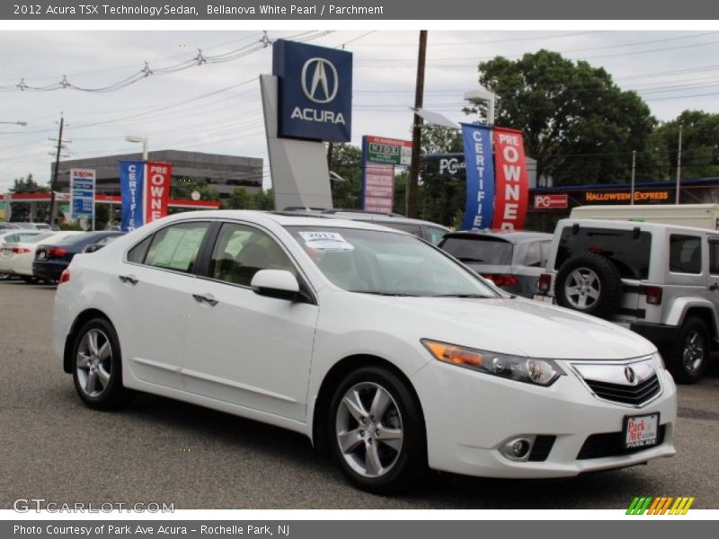 Bellanova White Pearl / Parchment 2012 Acura TSX Technology Sedan