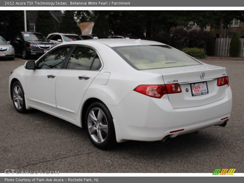 Bellanova White Pearl / Parchment 2012 Acura TSX Technology Sedan