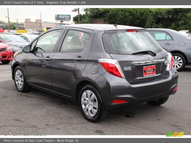 Magnetic Gray Metallic / Ash 2014 Toyota Yaris LE 5 Door