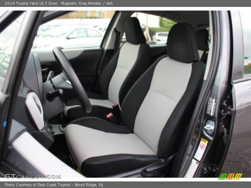 Front Seat of 2014 Yaris LE 5 Door