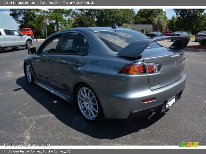 Mercury Gray / Black 2014 Mitsubishi Lancer Evolution GSR